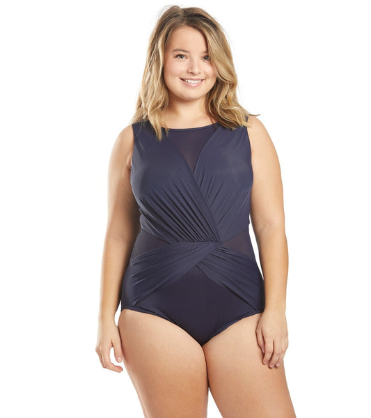 Miraclesuit Plus Size Illusionist Palma One Piece Swimsuit
