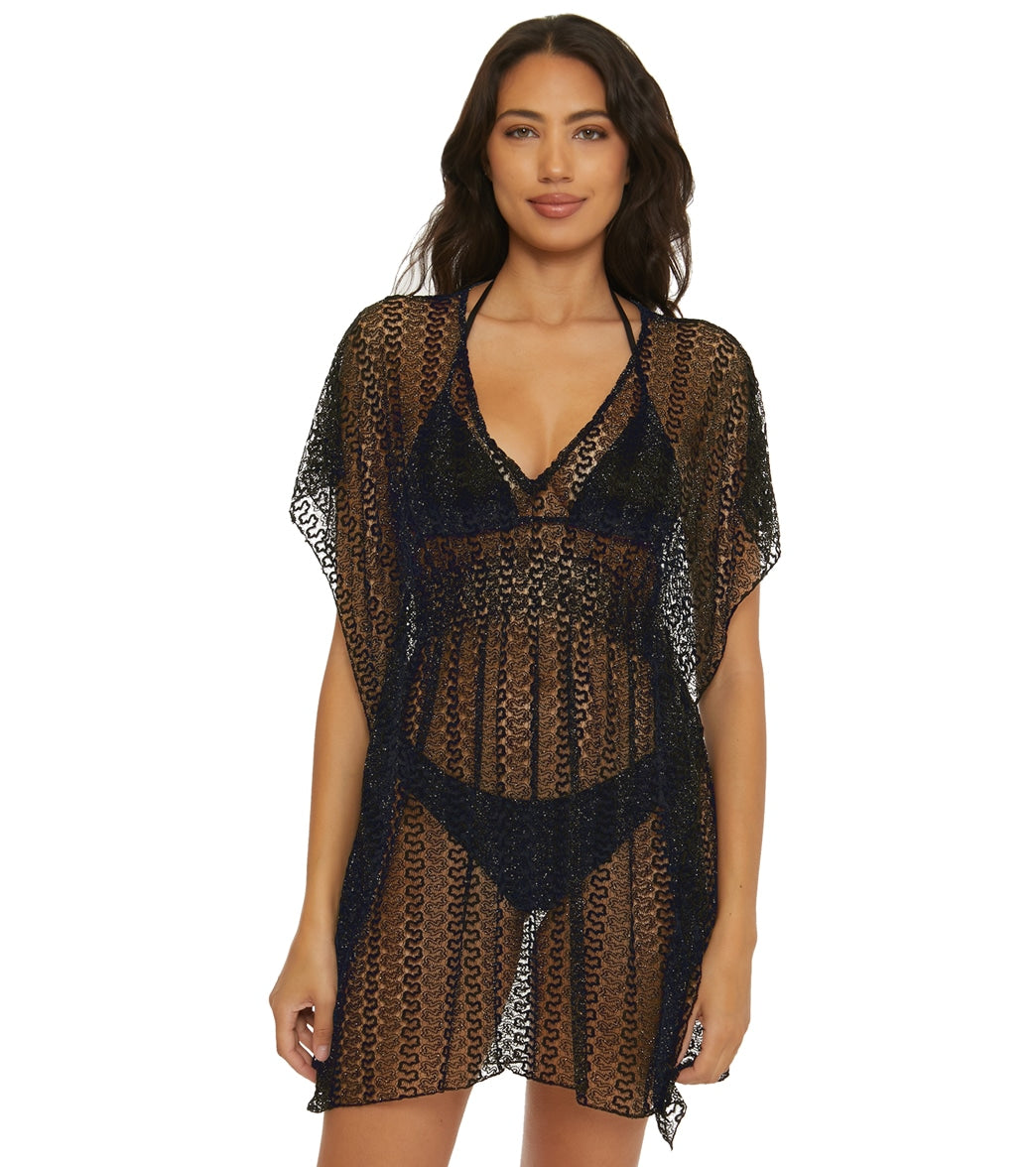 Becca Swim Women's Golden Pullover Lace Crochet Tunic