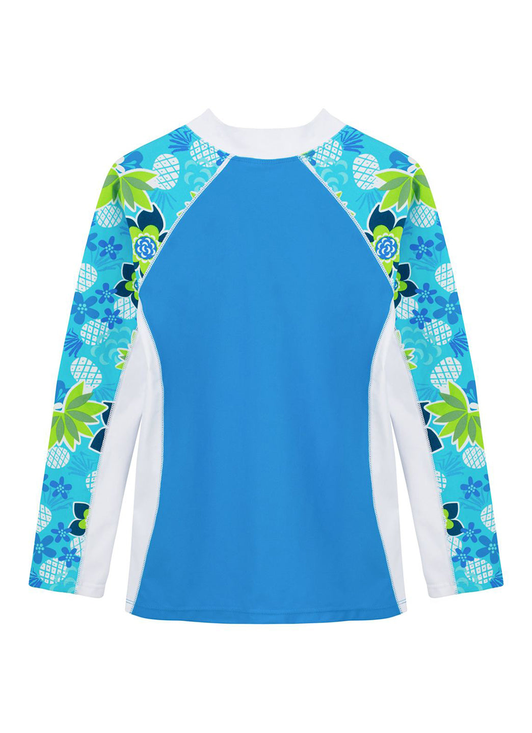 Tuga Girls' Tropical Punch Shoreline Long Sleeve Rash Guard (Baby, Toddler, Little Kid, Big Kid)