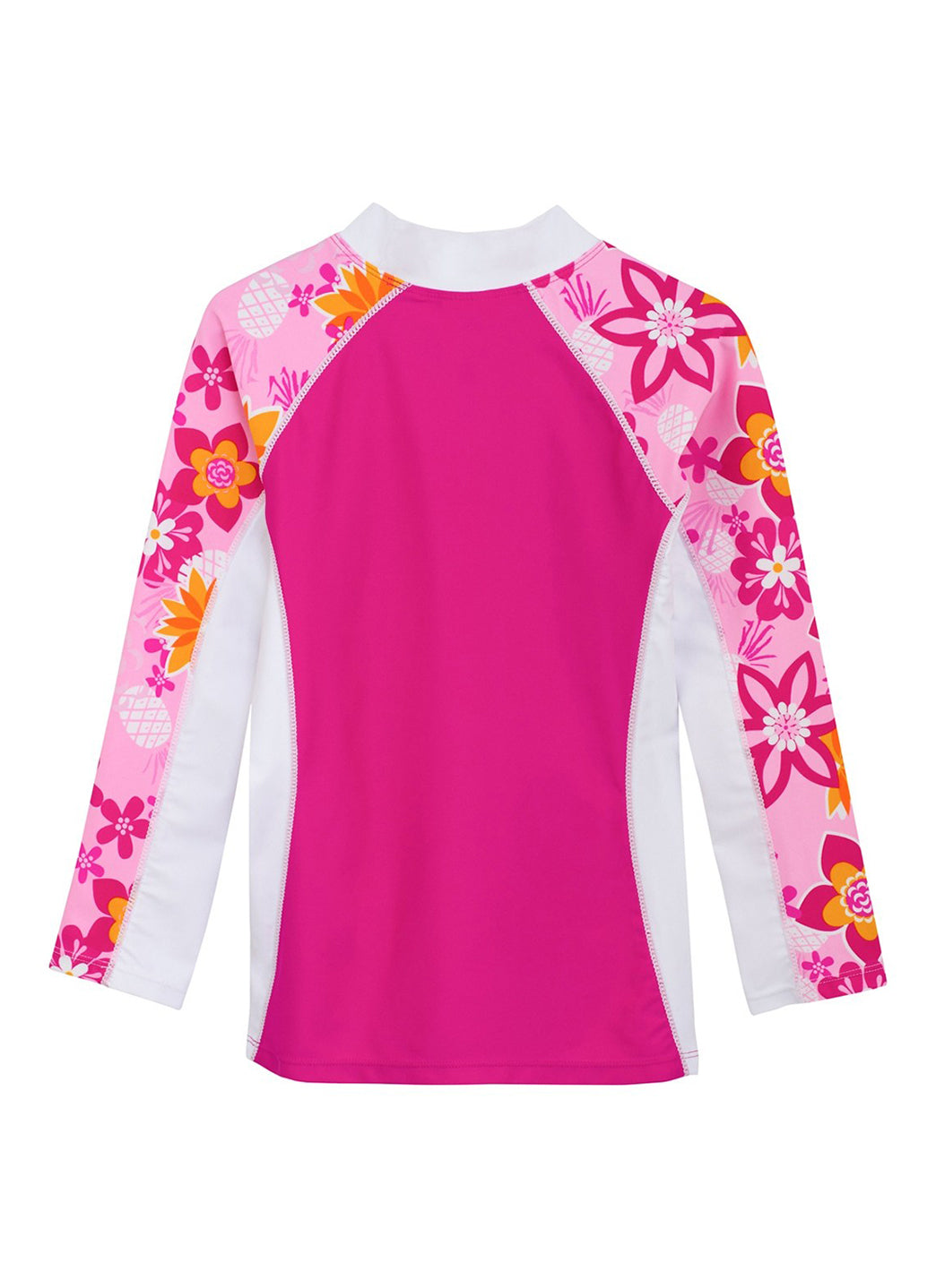 Tuga Girls' Tropical Punch Shoreline Long Sleeve Rash Guard (Baby, Toddler, Little Kid, Big Kid)
