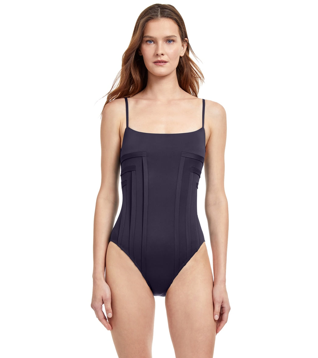 Gottex Women's Paloma Side Fold Princess Line One Piece Swimsuit