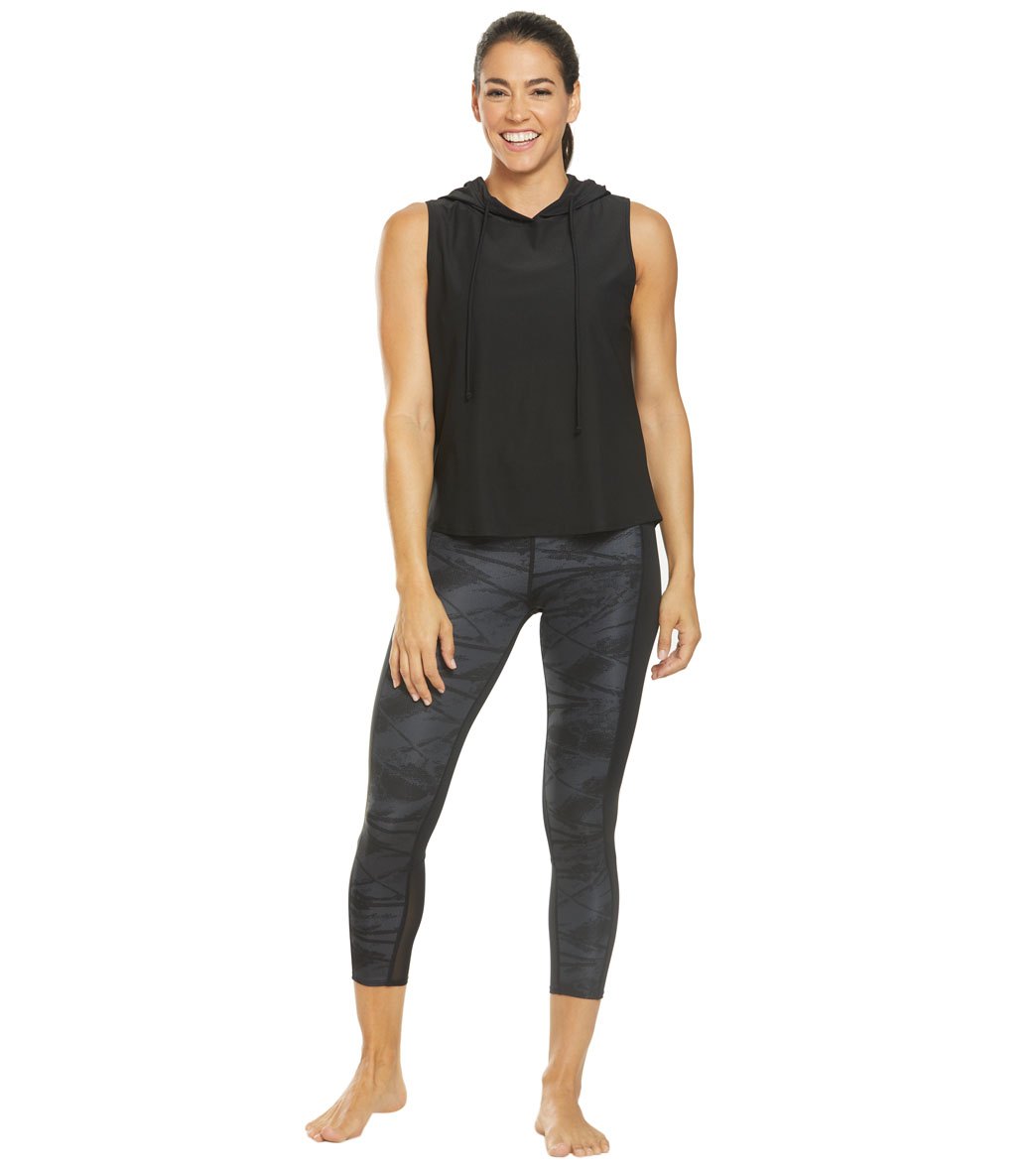 TYR Active Nora Mesh Cropped Cover Up Hoodie