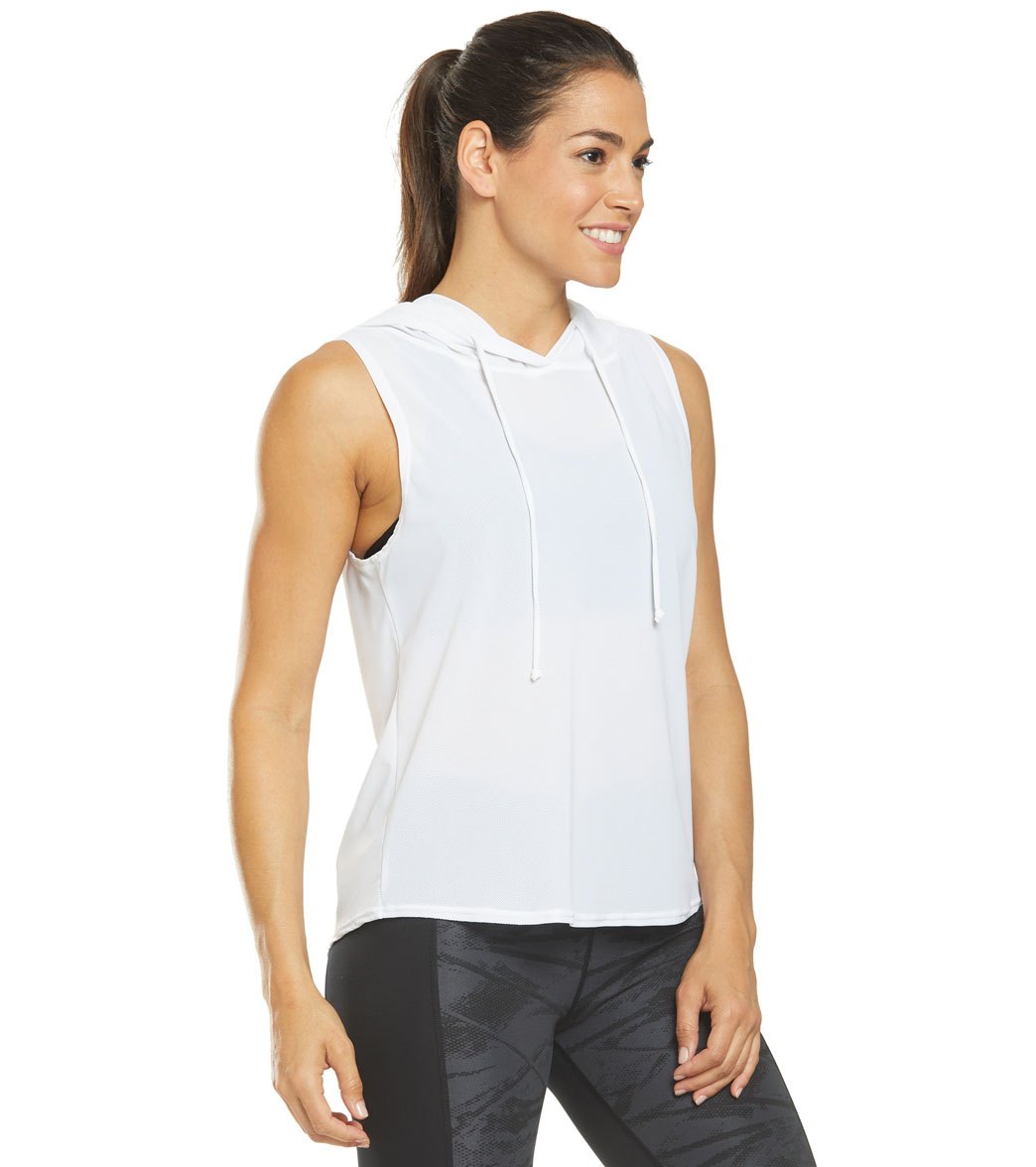 TYR Active Nora Mesh Cropped Cover Up Hoodie