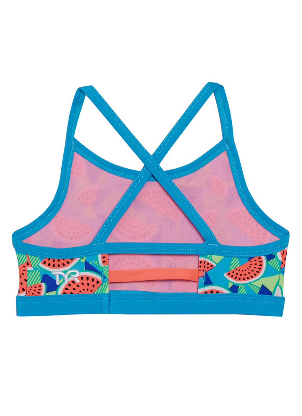 TYR Girls' Tutti Fruitti Trinity Bikini Top (Big Kid)