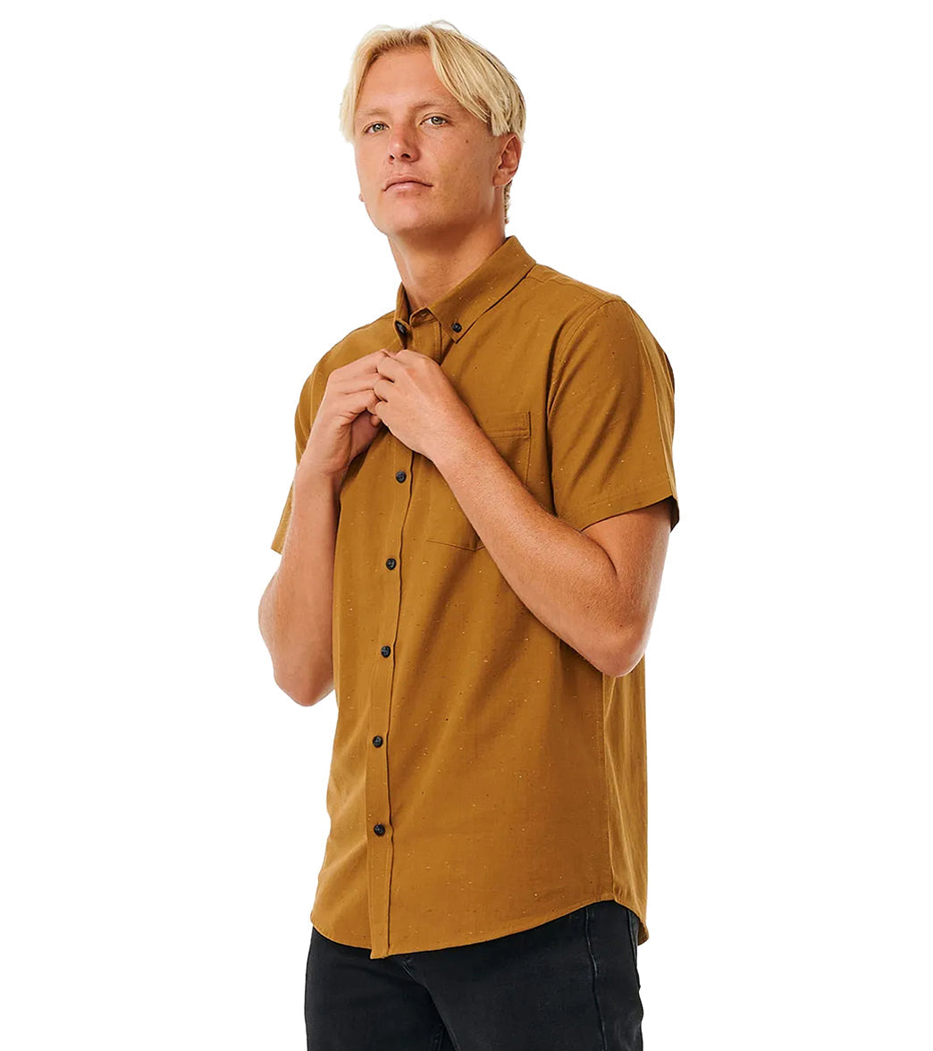 Rip Curl Men's Ourtime Short Sleeve Button-Up Shirt