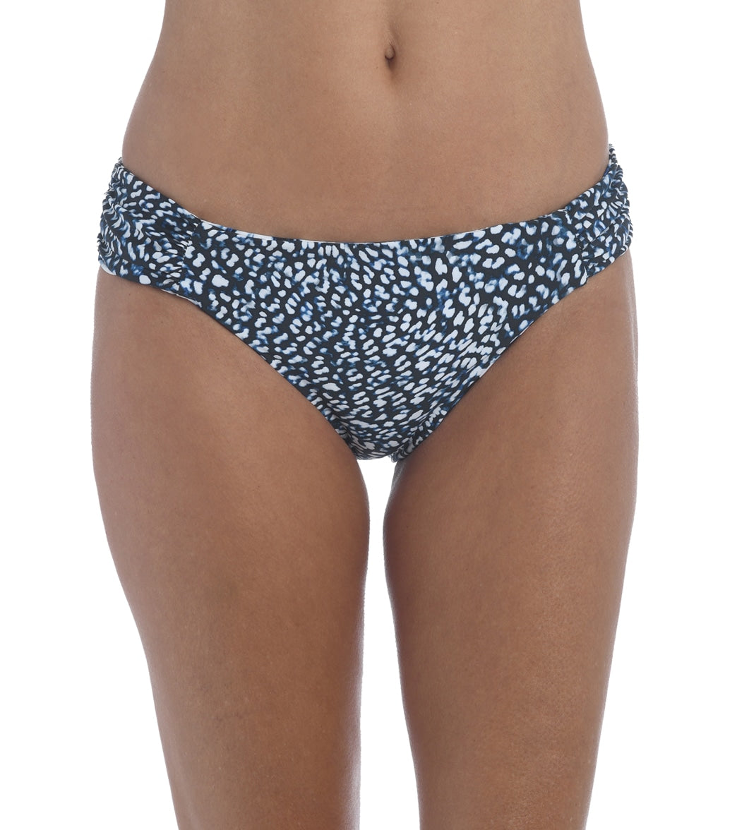 La Blanca Women's Reversible Animal Instinct Side Shirred Bikini Bottom