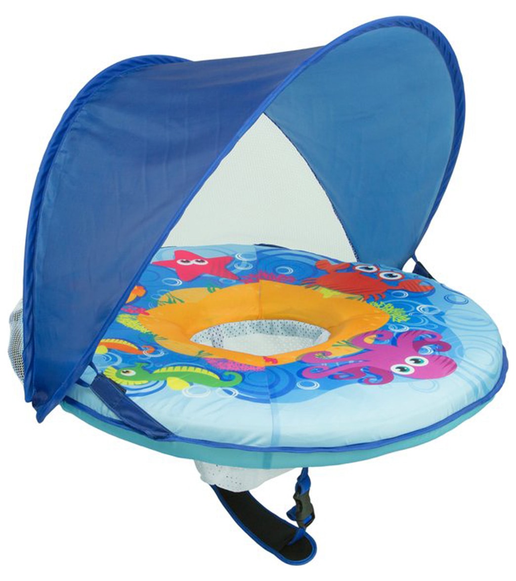 Aqua Leisure Self-Inflating Fabric Baby Boat With Canopy