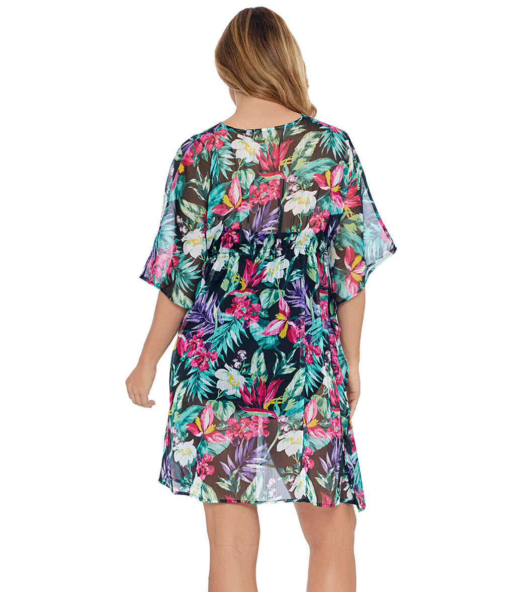 Shape Solver By Penbrooke Women's Mystic Tropic V Neck Tunic