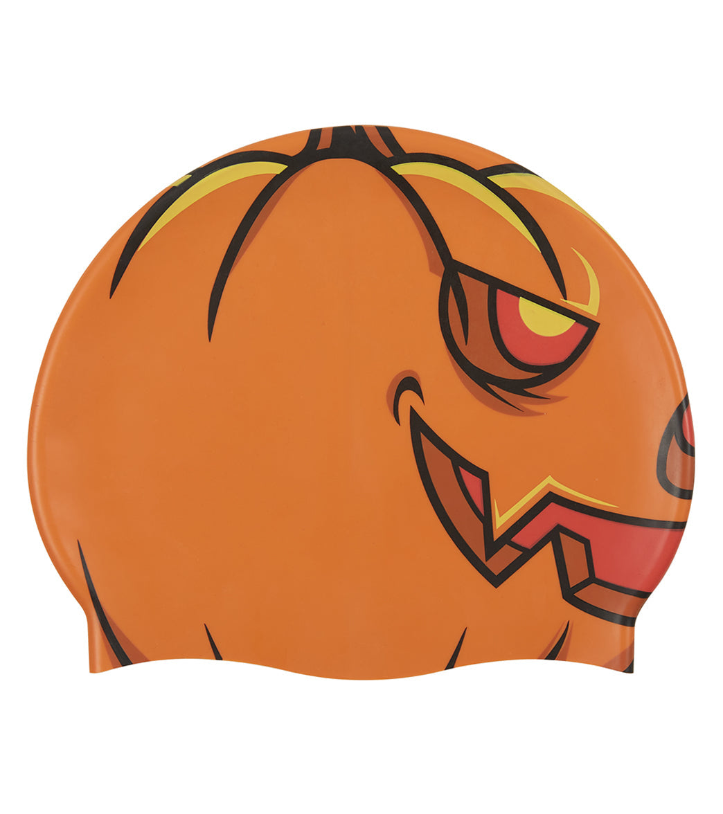 Sporti Pumpkin Head  Silicone Swim Cap Jr.