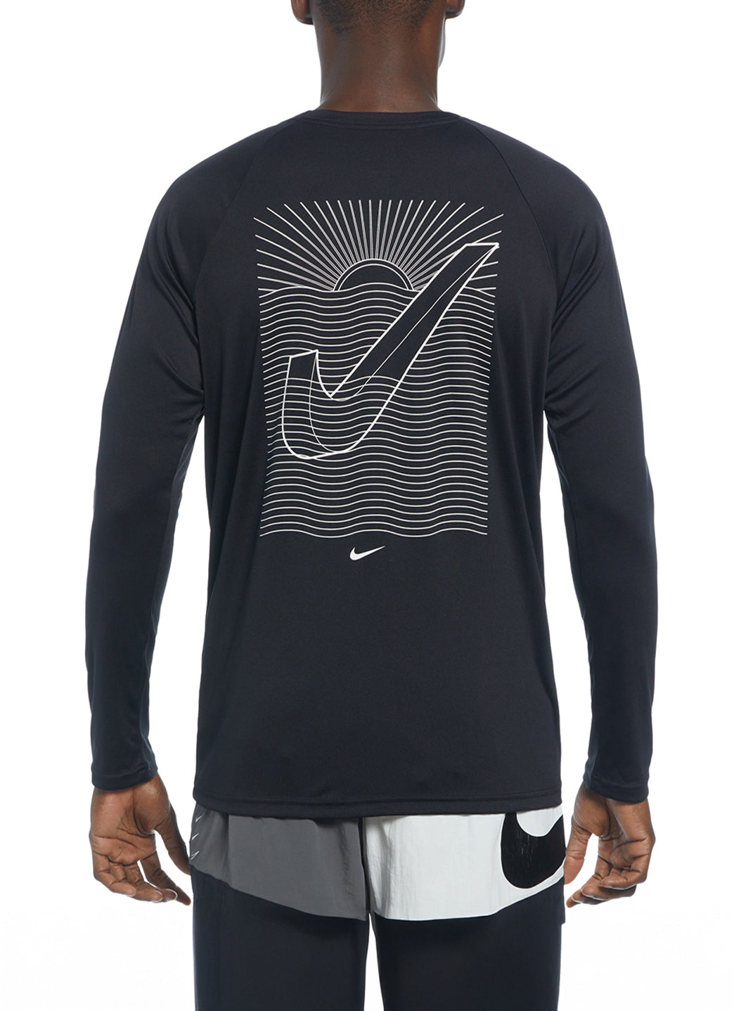 Nike Men's Swoosh At Sea Long Sleeve Hydroguard Swim Shirt