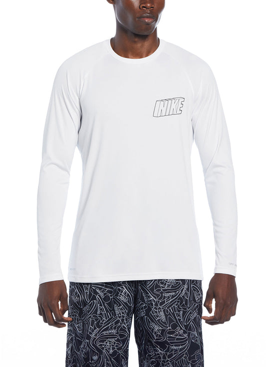 Nike Men's Swoosh At Sea Long Sleeve Hydroguard Swim Shirt