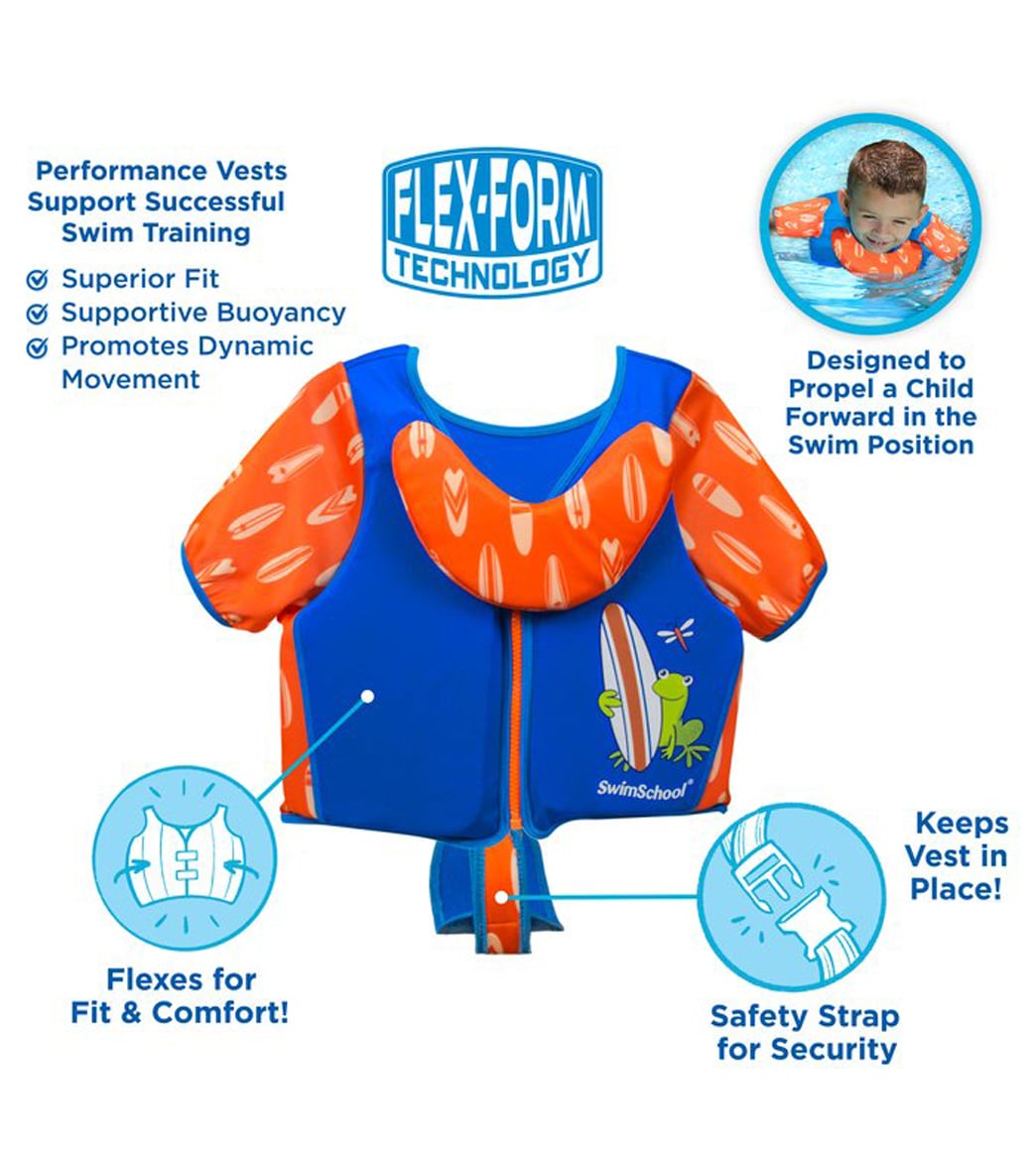 Aqua Leisure Kids' Deluxe Swim Trainer Vest with Collar