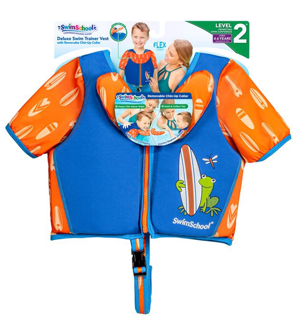 Aqua Leisure Kids' Deluxe Swim Trainer Vest with Collar