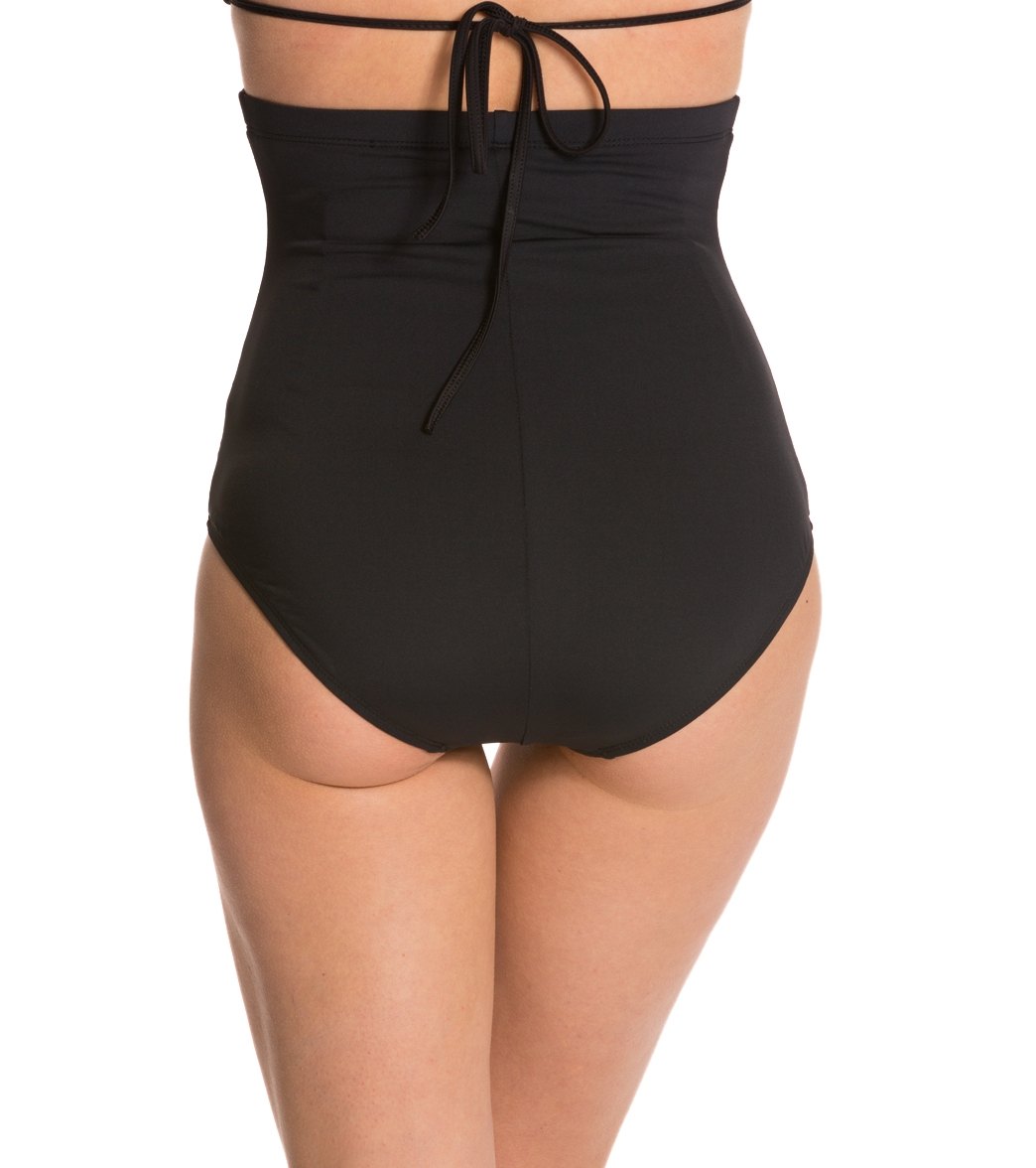 Anne Cole Color Blast Solids Super High Waist Bikini Bottom