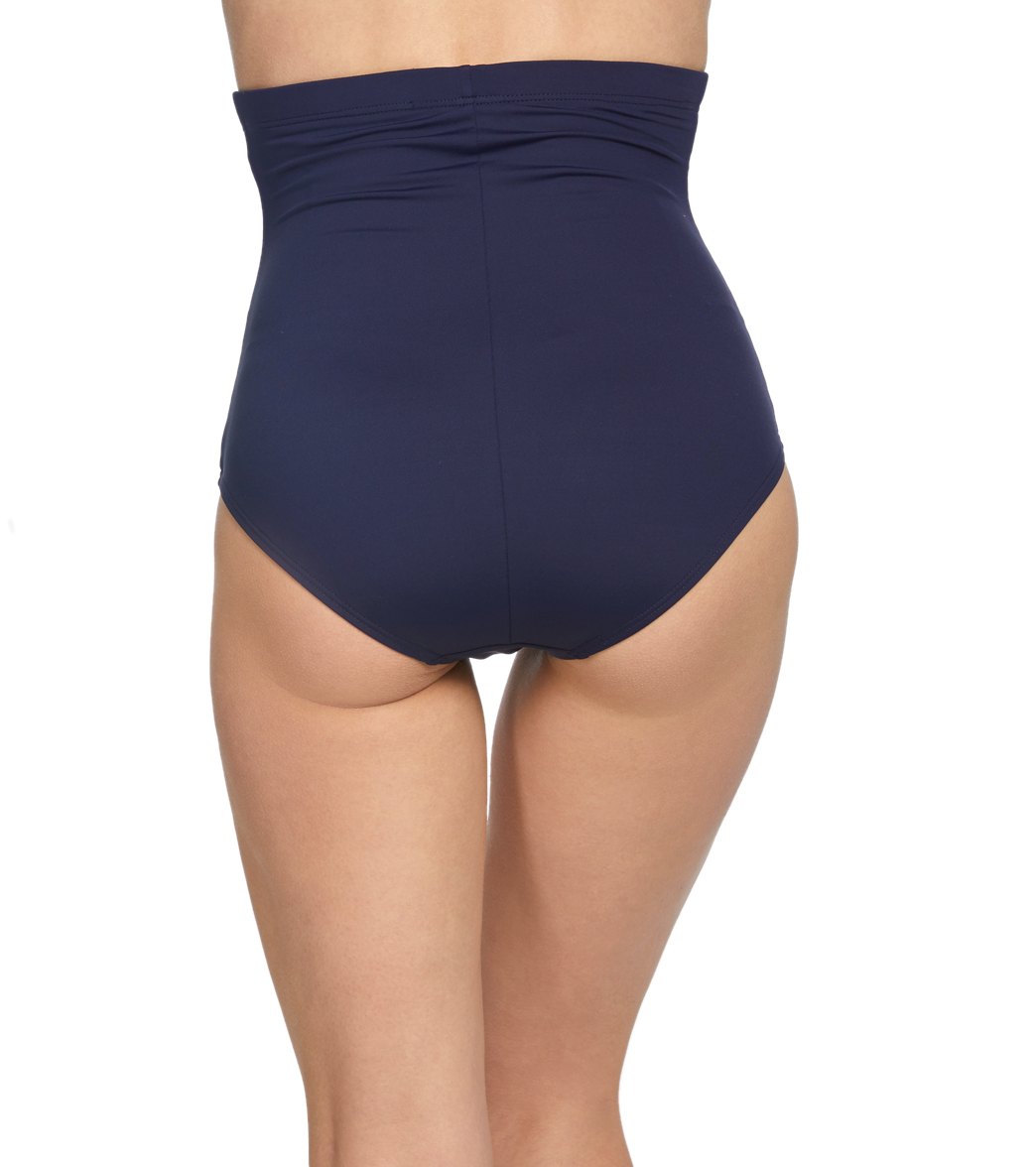 Anne Cole Color Blast Solids Super High Waist Bikini Bottom