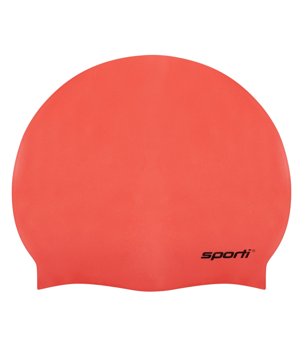Sporti Silicone Swim Cap Set of 3