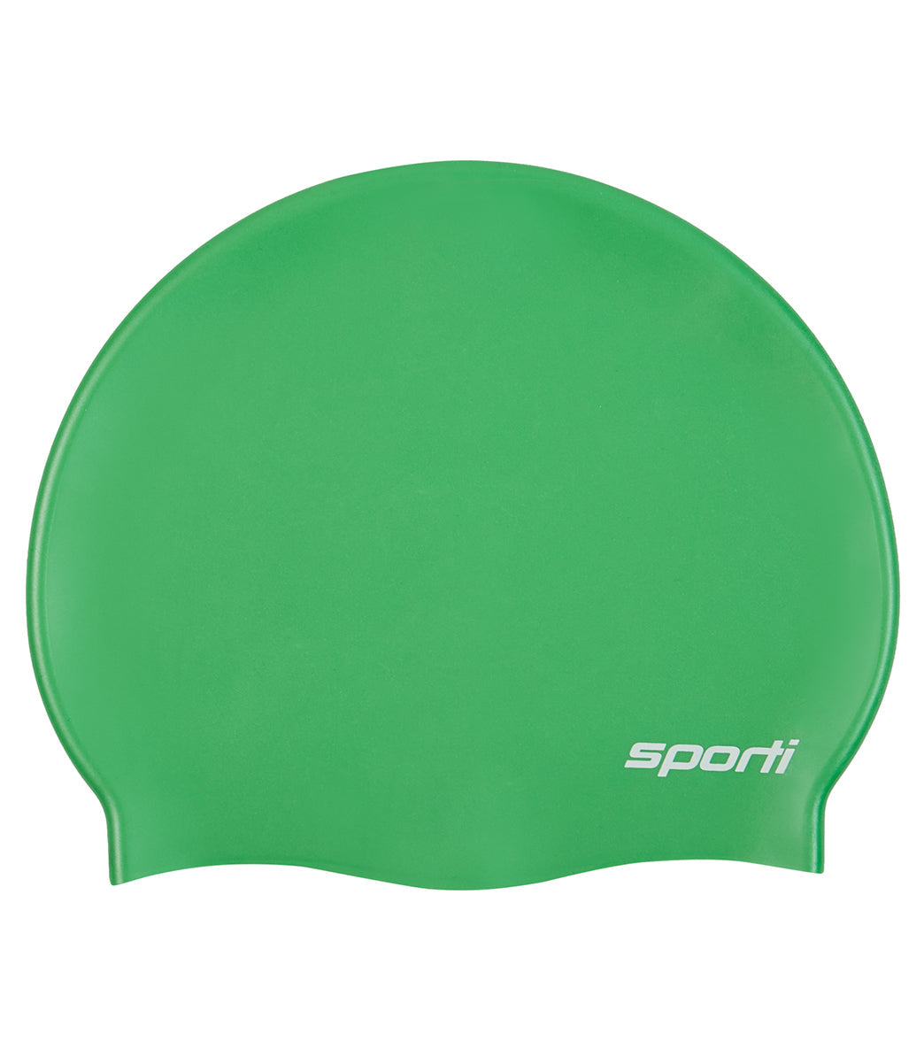 Sporti Silicone Swim Cap Set of 3