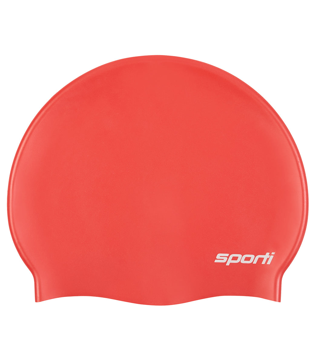 Sporti Silicone Swim Cap Set of 3