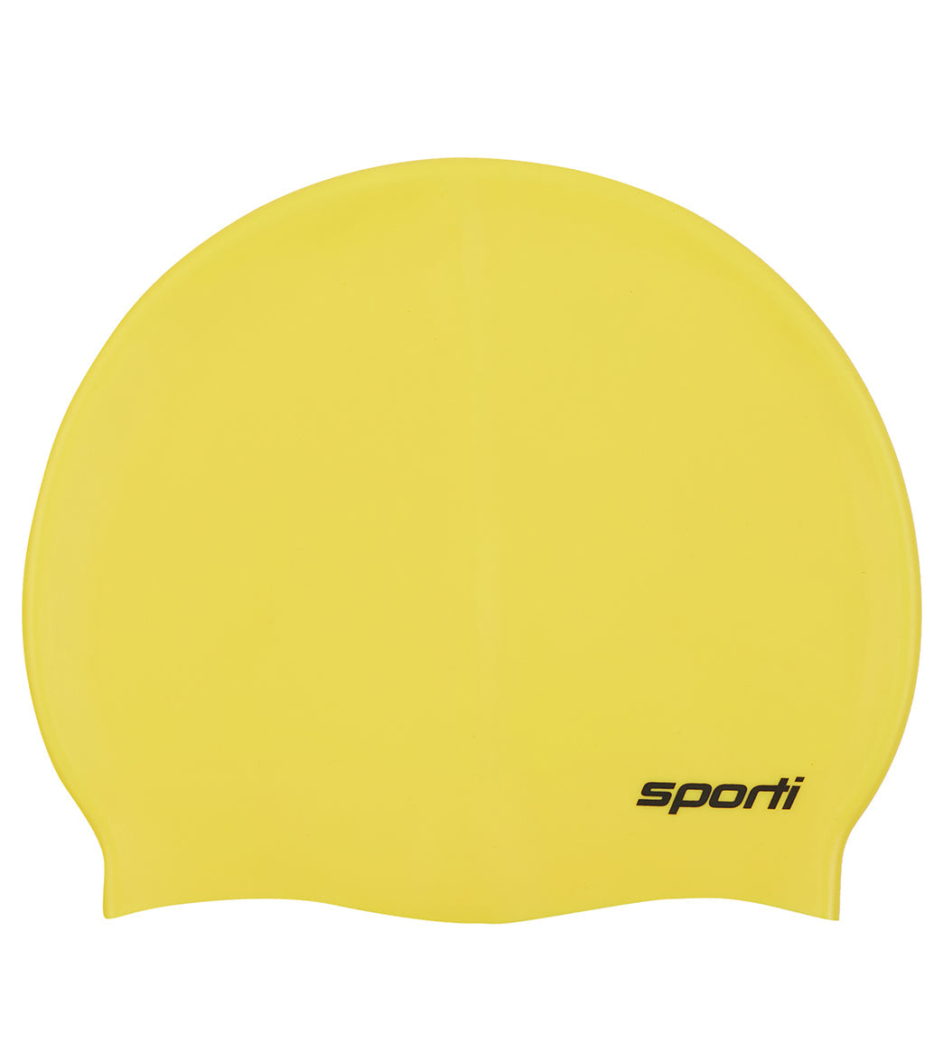 Sporti Silicone Swim Cap Set of 3