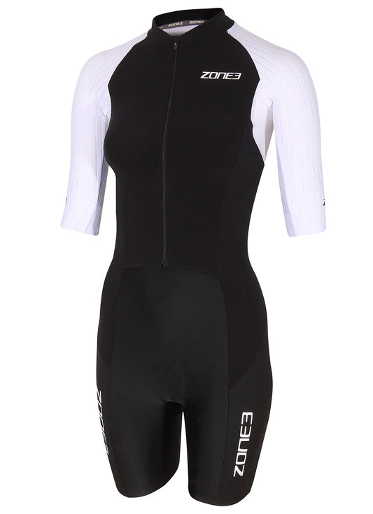 Zone3 Women's Lava Long Distance Full Zip Short Sleeve Trisuit
