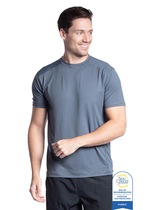 Bloq UV Men's Short Sleeve Crew UPF 50 Swim Shirt