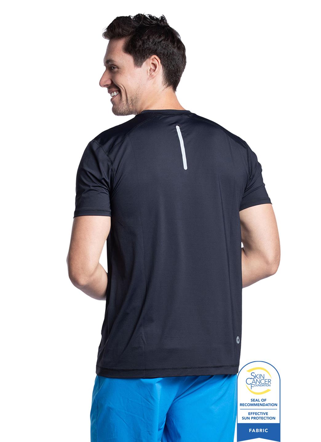 Bloq UV Men's Short Sleeve Crew UPF 50 Swim Shirt