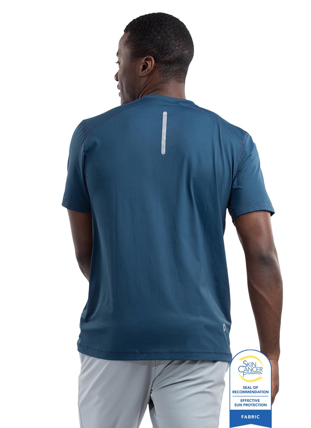 Bloq UV Men's Short Sleeve Crew UPF 50 Swim Shirt