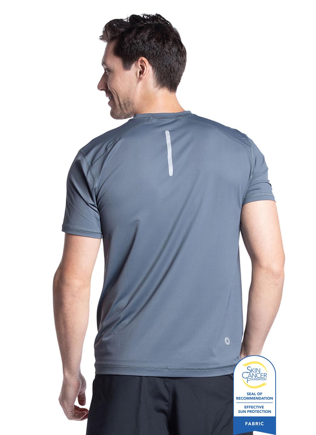 Bloq UV Men's Short Sleeve Crew UPF 50 Swim Shirt