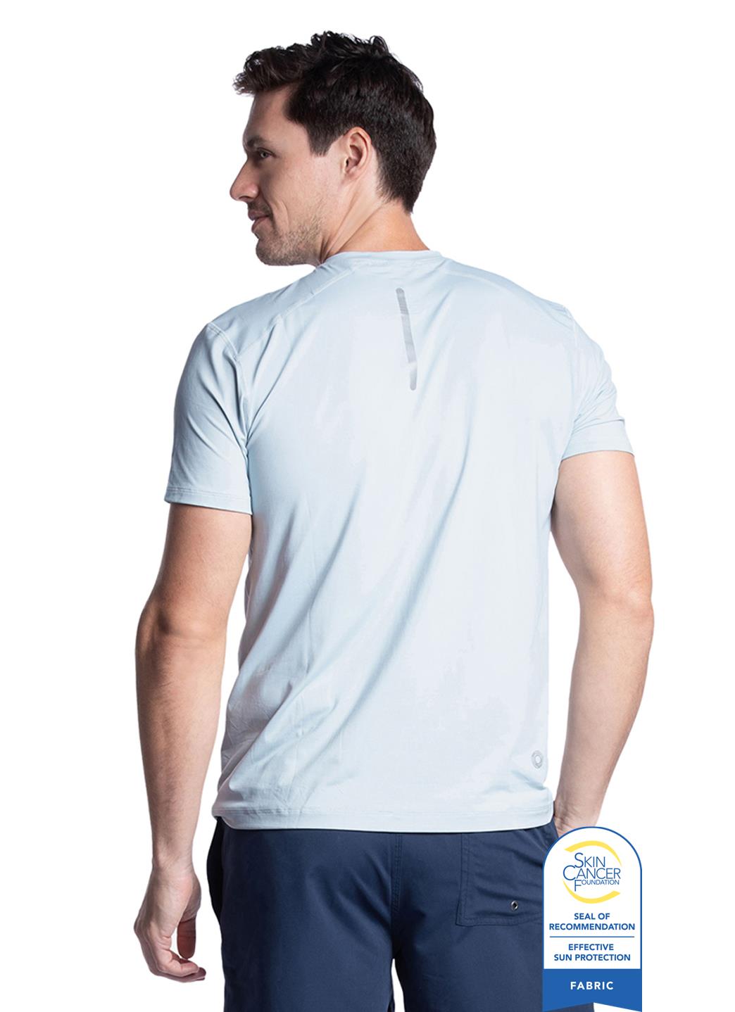 Bloq UV Men's Short Sleeve Crew UPF 50 Swim Shirt