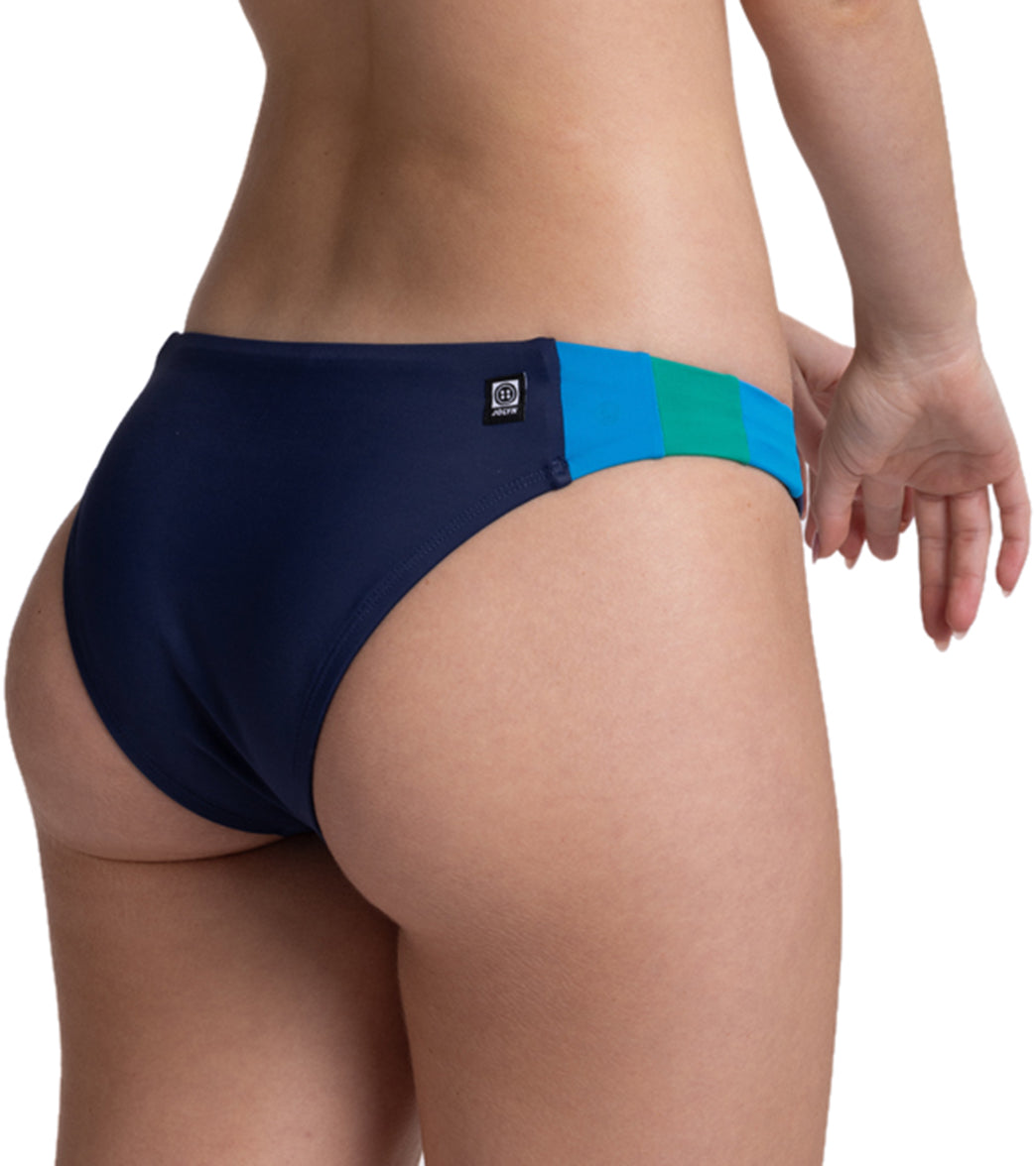 JOLYN Women's Piper Contrast French Cut Bikini Bottom