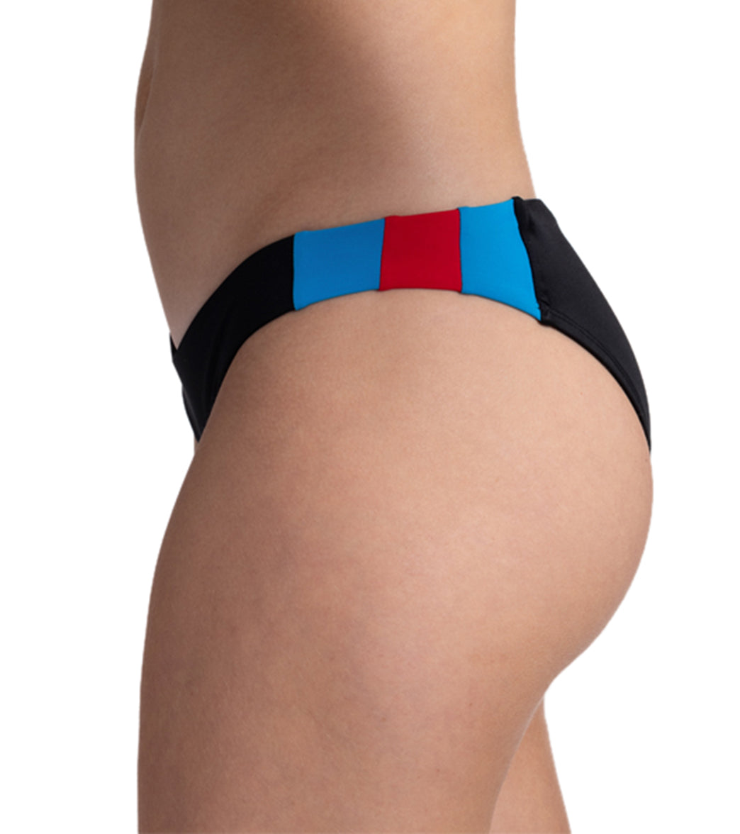 JOLYN Women's Piper Contrast French Cut Bikini Bottom