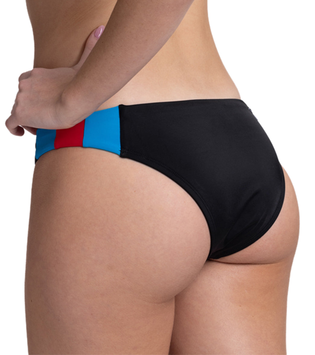 JOLYN Women's Piper Contrast French Cut Bikini Bottom