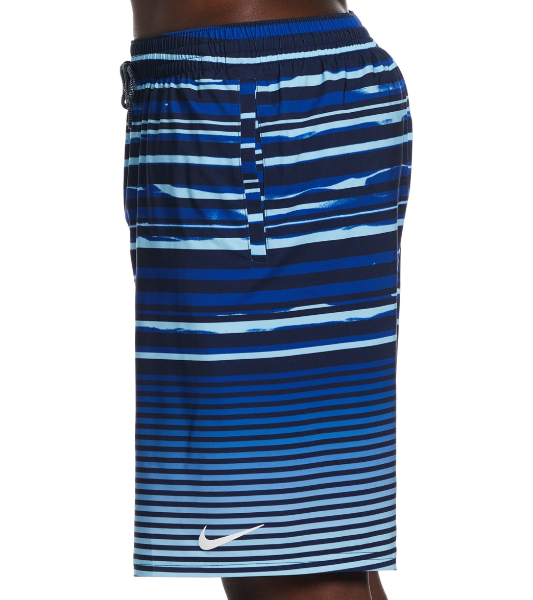 Nike Men's 20" Fade Stripe Breaker Swim Trunks