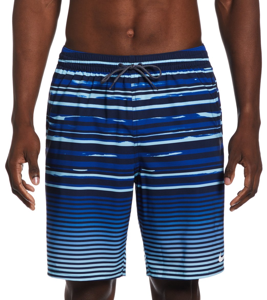 Nike Men's 20" Fade Stripe Breaker Swim Trunks