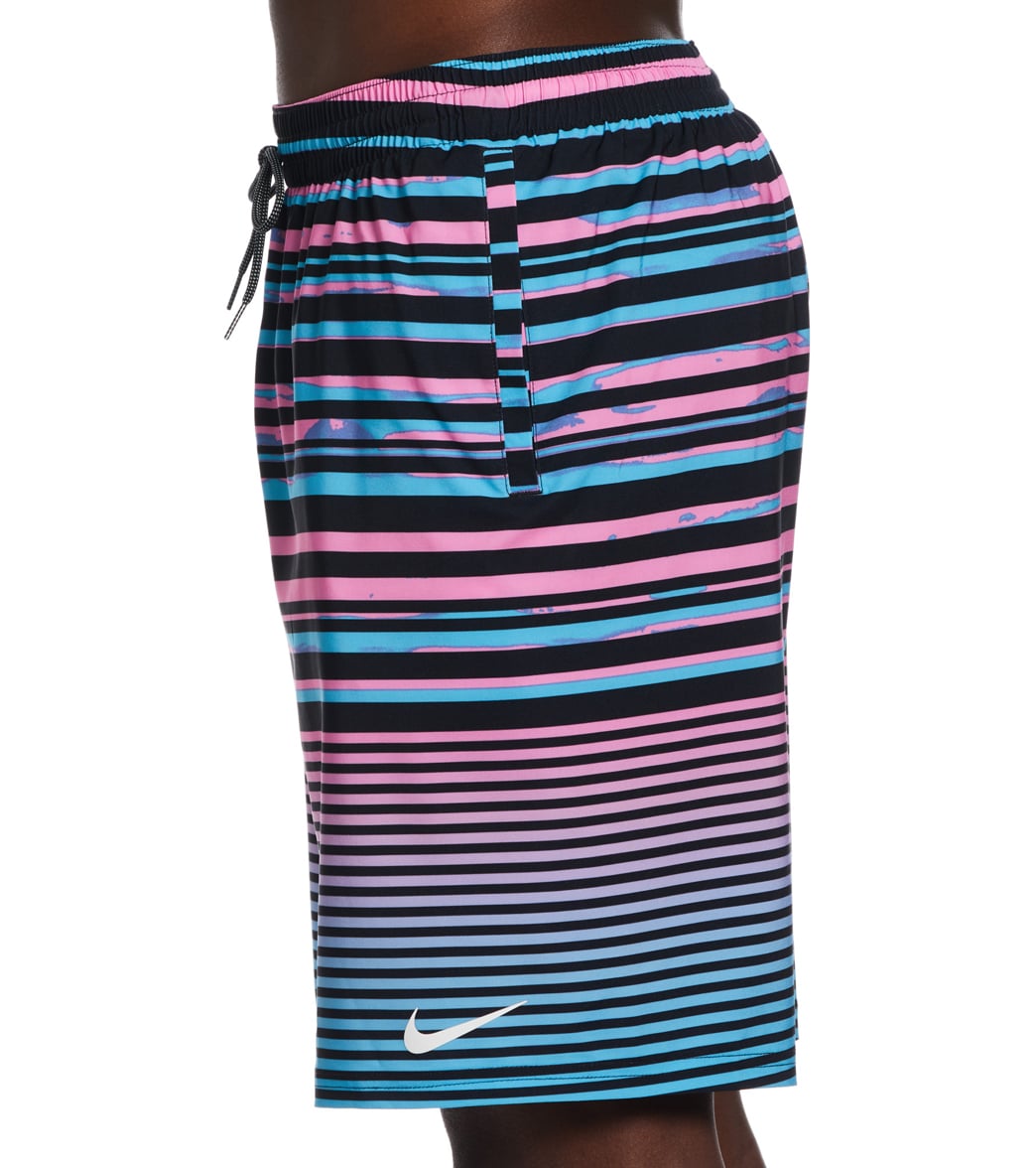 Nike Men's 20" Fade Stripe Breaker Swim Trunks