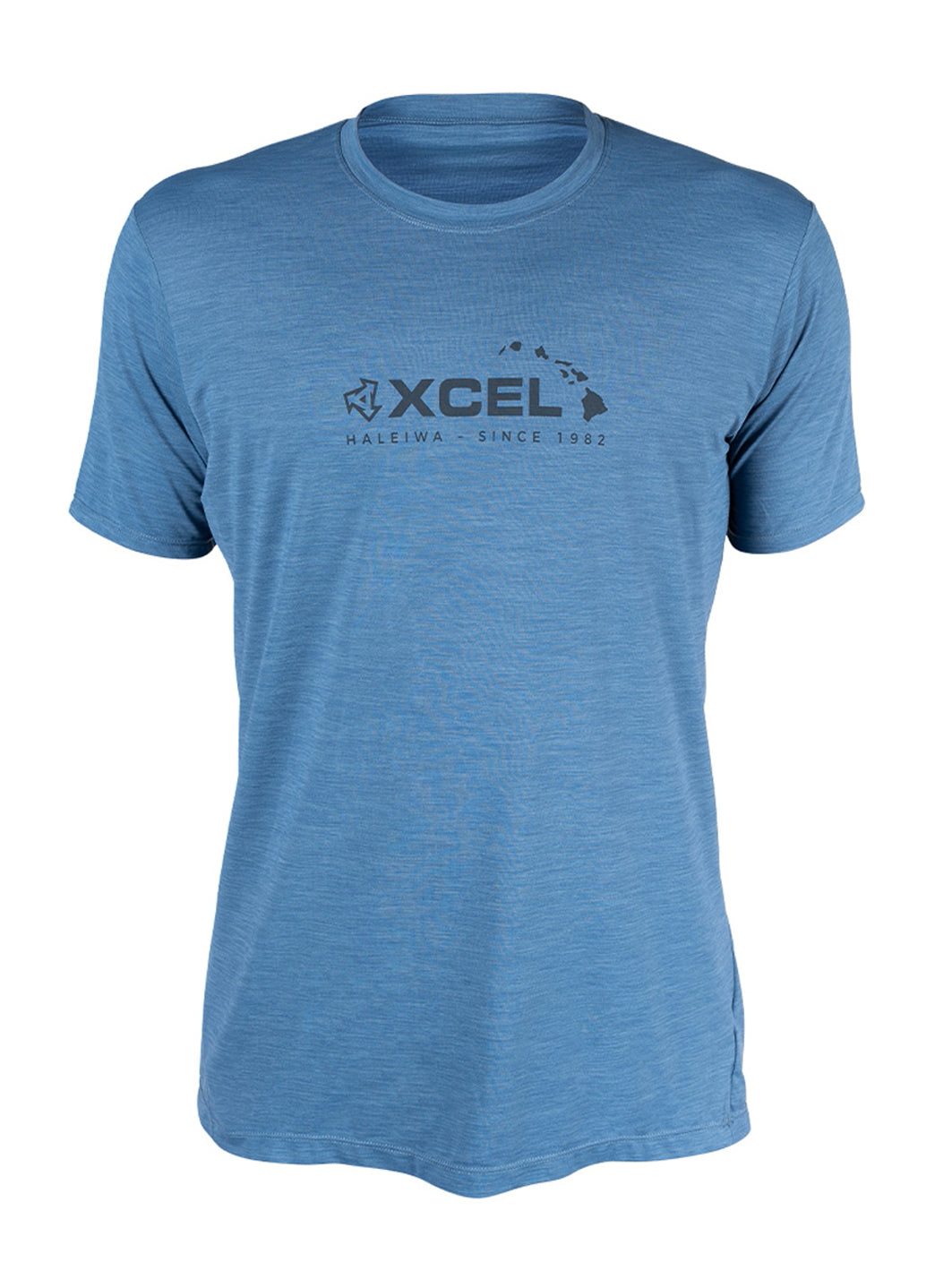 Xcel Mens Heathered Ventx Haleiwa Short Sleeve UV Rashguard
