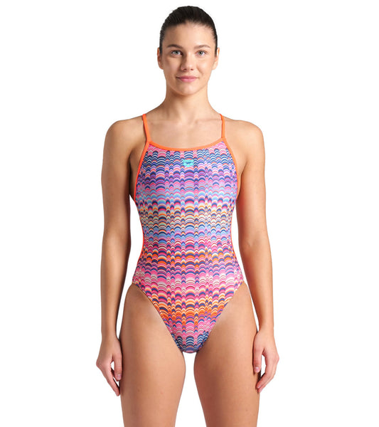 Arena Women's Ondulation Lace Back One Piece Swimsuit