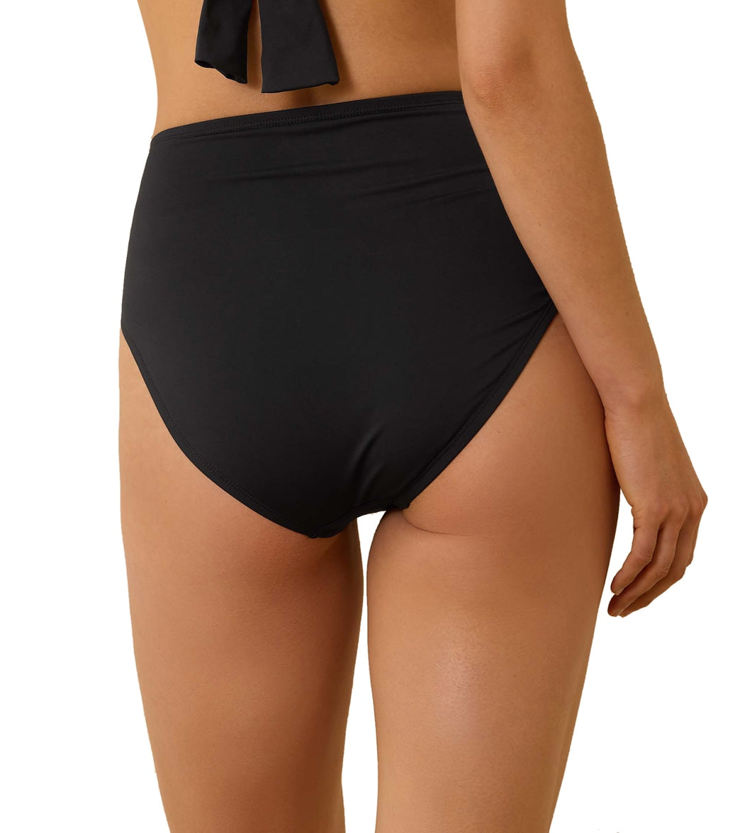 Tommy Bahama Women's Pearl Solid Novelty High Waist Bikini Bottom