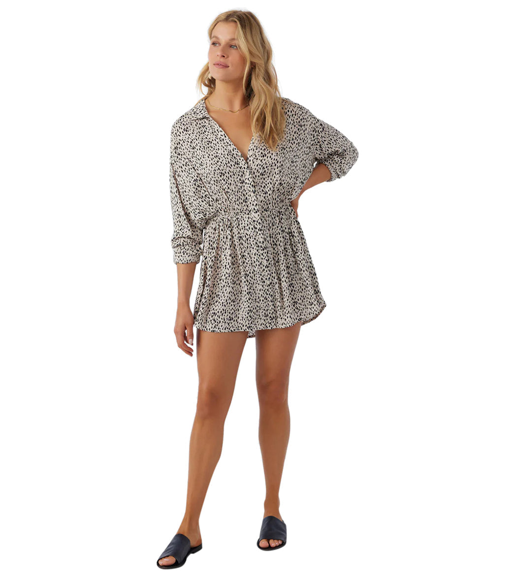 O'Neill Women's Swim Saltwater Essentials Cami Printed Cover Up Dress