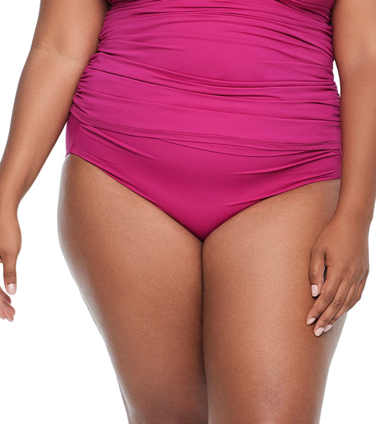 Lauren Ralph Lauren Women's Plus Size Beach Club High Waist Bikini Bottom