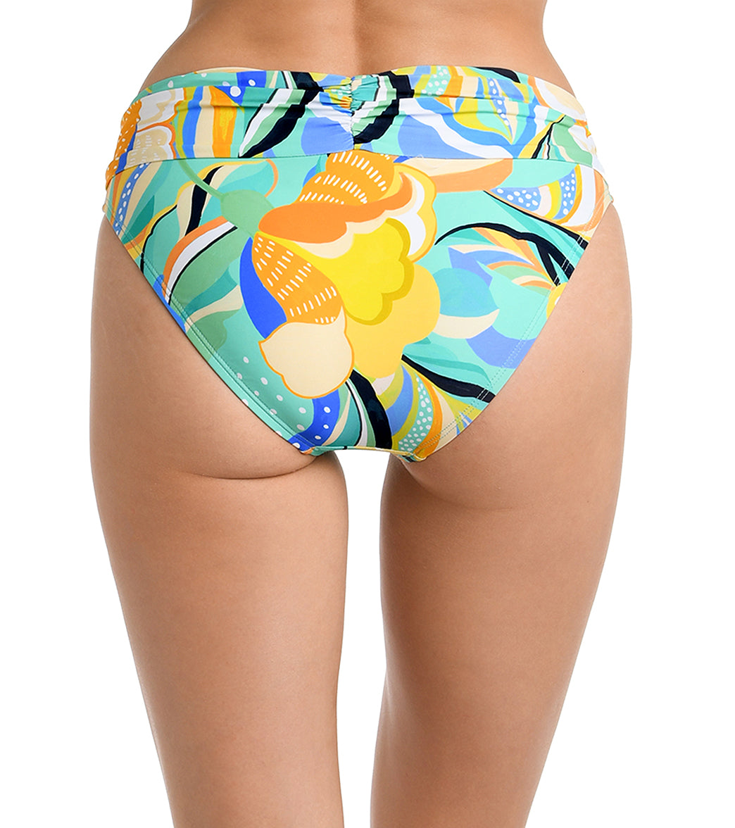 La Blanca Women's Sun In Sicily Shirred Band Hipster Bikini Bottom