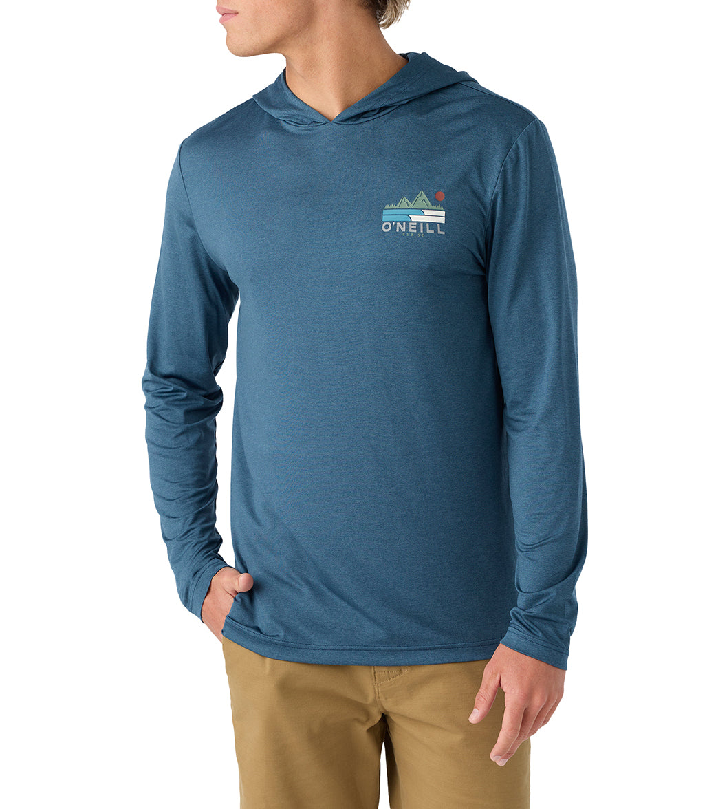 O'Neill Men's Traveler UPF Pullover Hooded Long Sleeve Surf Shirt