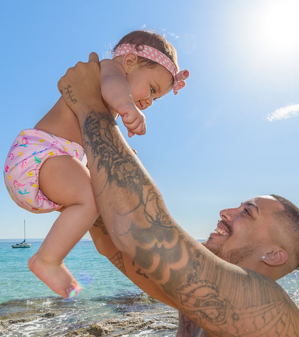 FREDS SWIM ACADEMY Girls' Reusable Swim Diaper