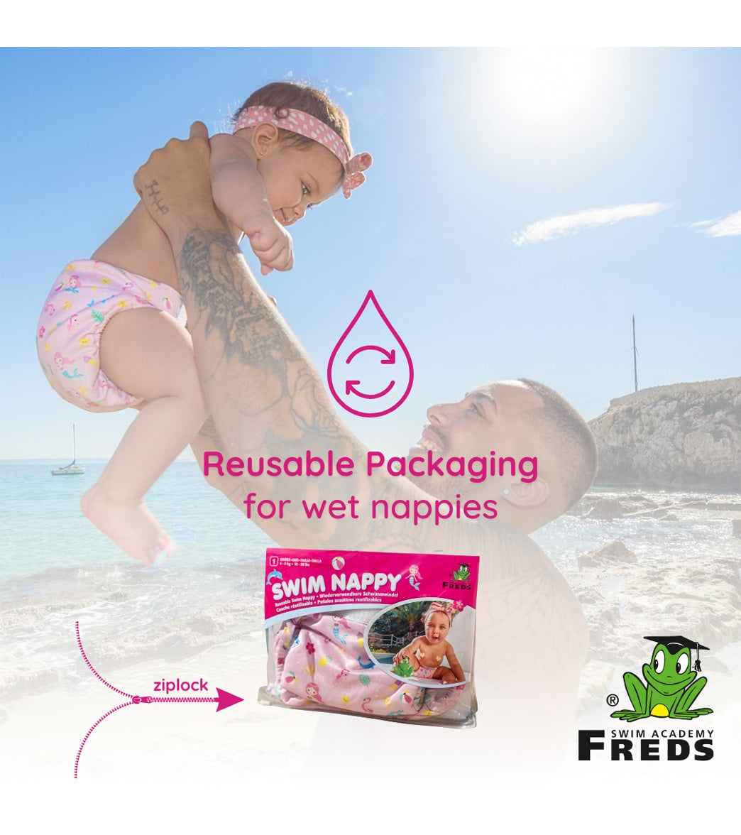 FREDS SWIM ACADEMY Girls' Reusable Swim Diaper