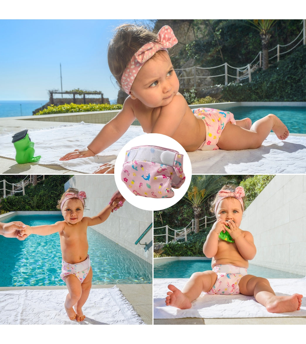 FREDS SWIM ACADEMY Girls' Reusable Swim Diaper