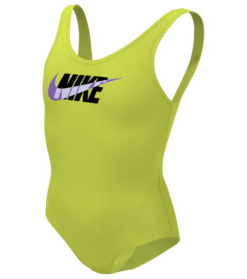 Nike Girls' Multi Logo U Back One Piece Swimsuit (Big Kid)