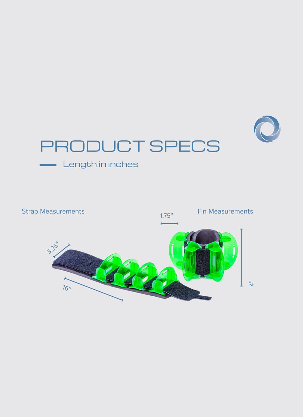 Hydrorevolution Aqualogix LOW Resistance Fin/Cuff