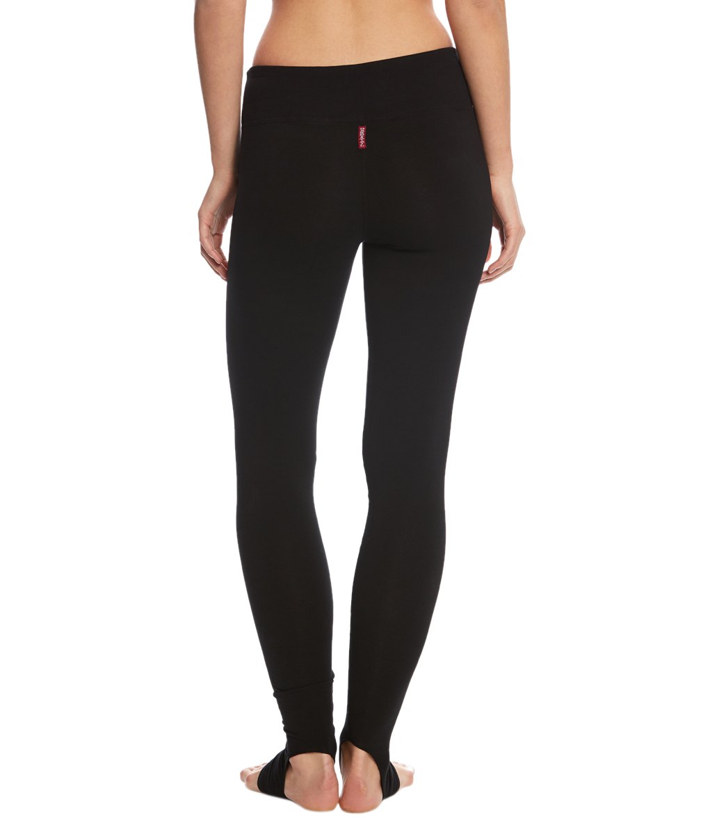 Hard Tail Flat Waist Cotton Stirrup Legging