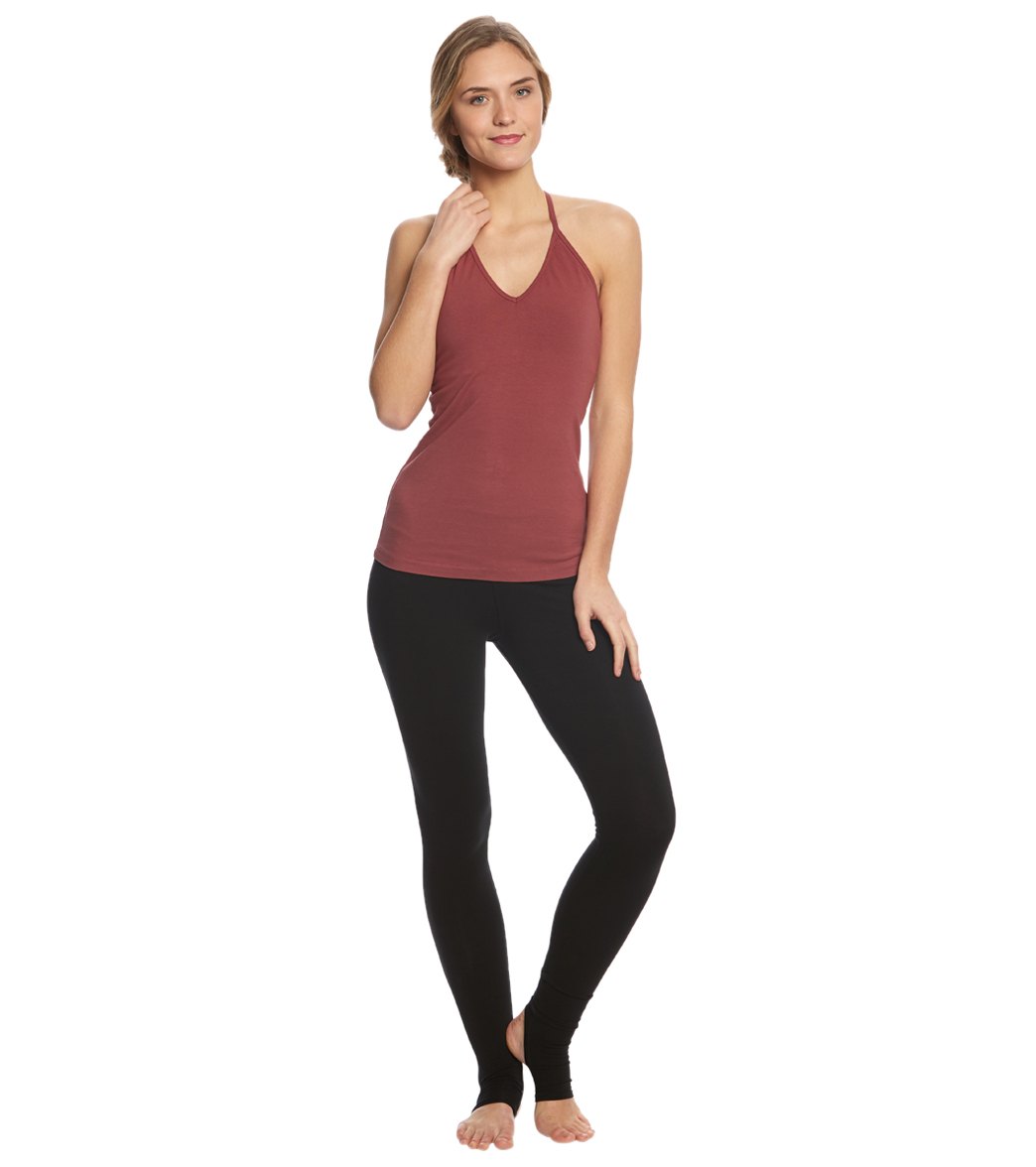 Hard Tail Flat Waist Cotton Stirrup Legging