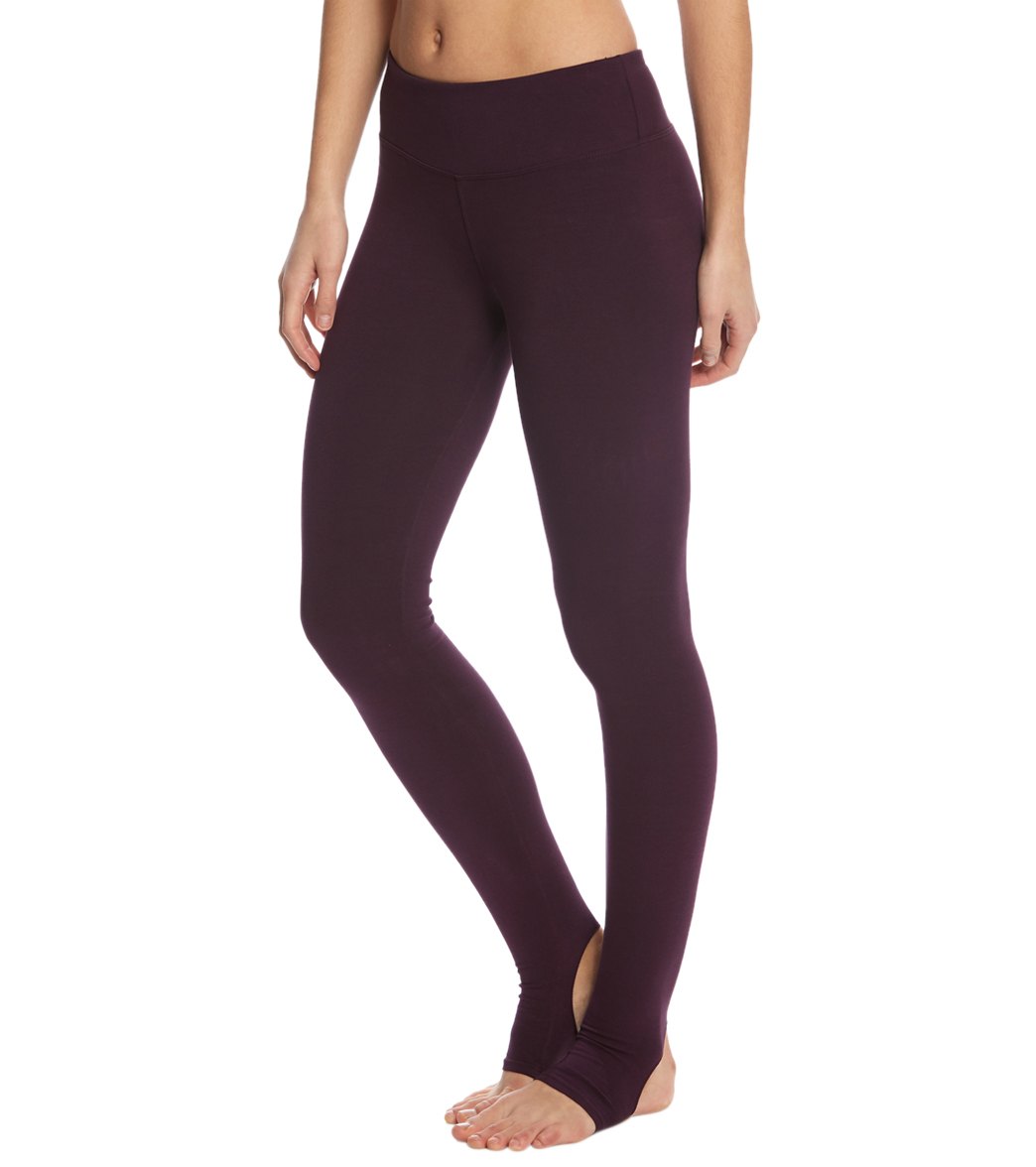 Hard Tail Flat Waist Cotton Stirrup Legging